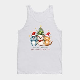 Funny Christmas Cat Quote Tank Top